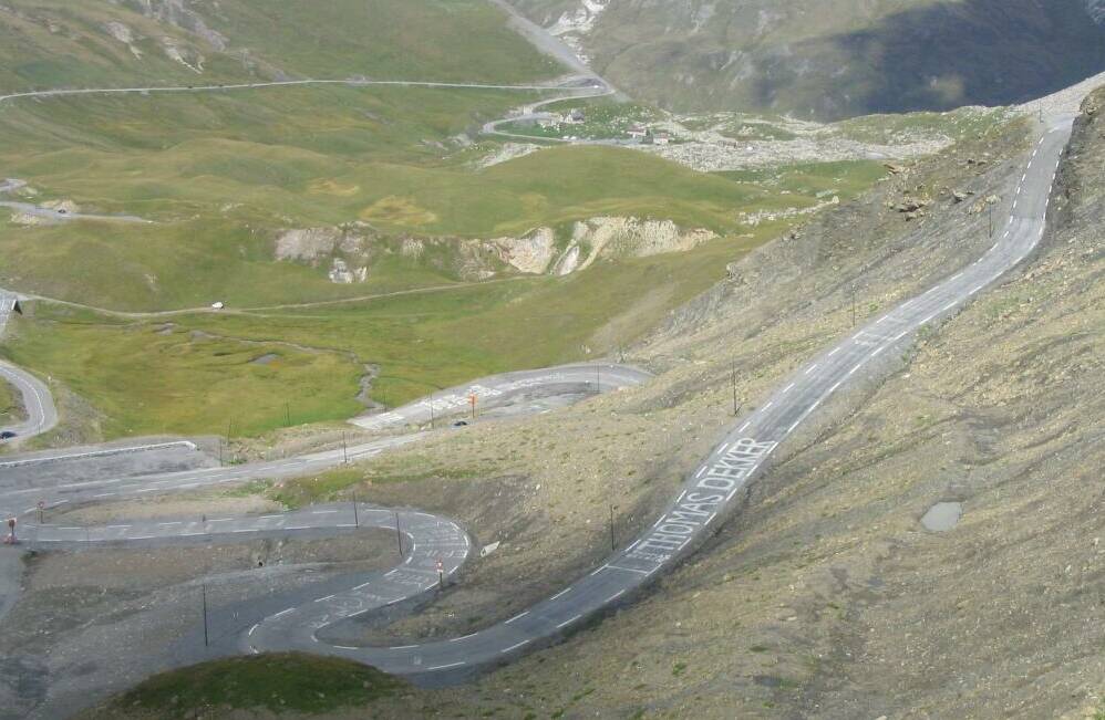 Col du Galibier uitzicht noord kant